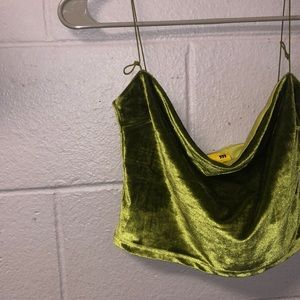 UNIF green velvet tank